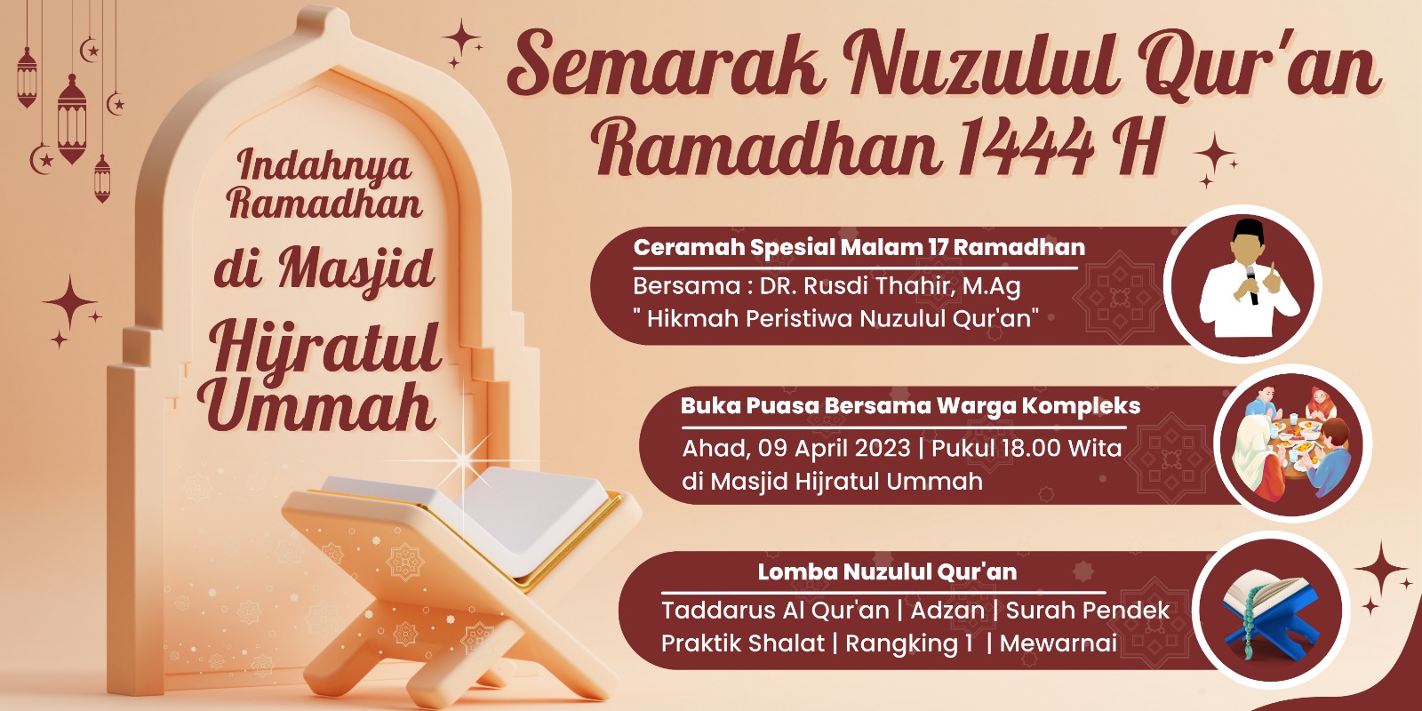Semarak Nuzulul Qur'an Ramadhan 1444 H Semarak Nuzulul Qur'an Ramadhan 1444 H